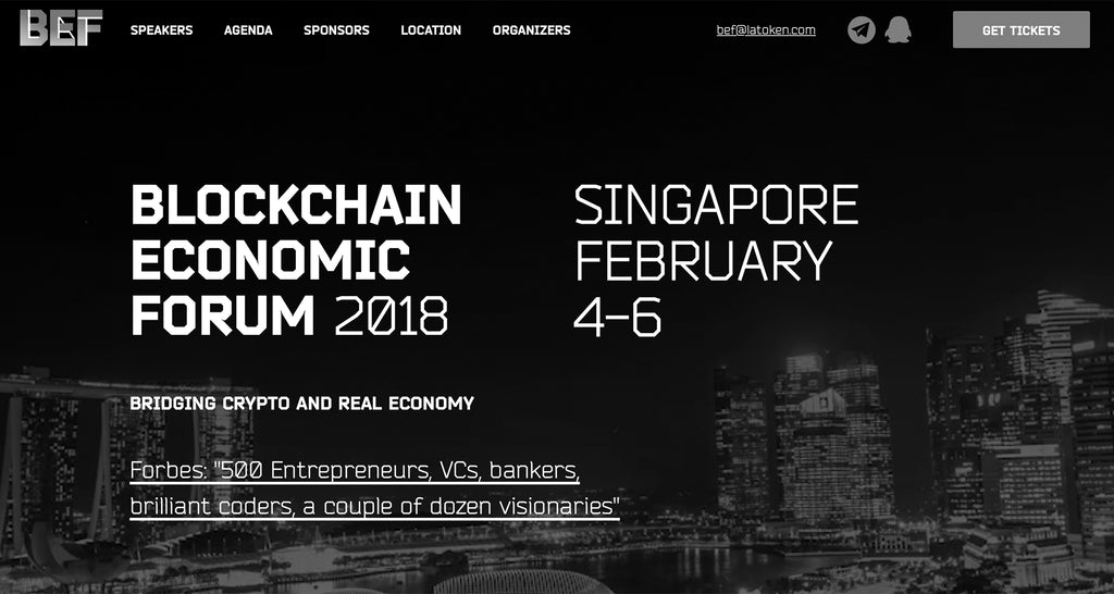 Exciting News Coming at Blockchain Economic Forum Singapore