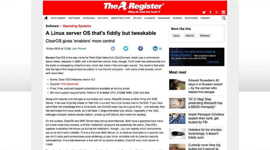 A Linux server OS that's fiddly but tweakable