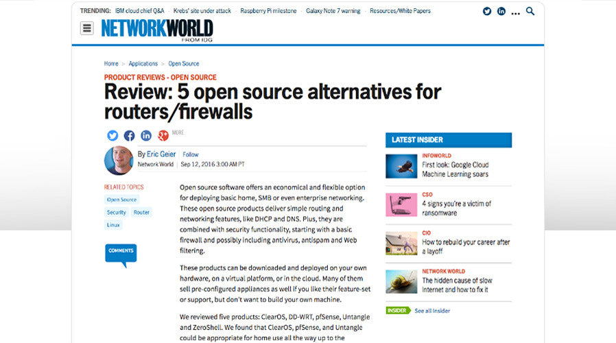 Review: 5 Open Source Alternatives For Routers/Firewalls