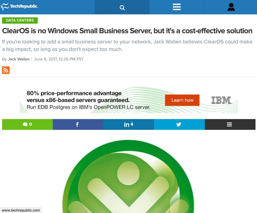 ClearOS is no Windows Small Business Server, but it's a cost-effective solution