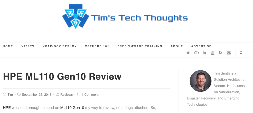 HPE ML110 Gen10 Review