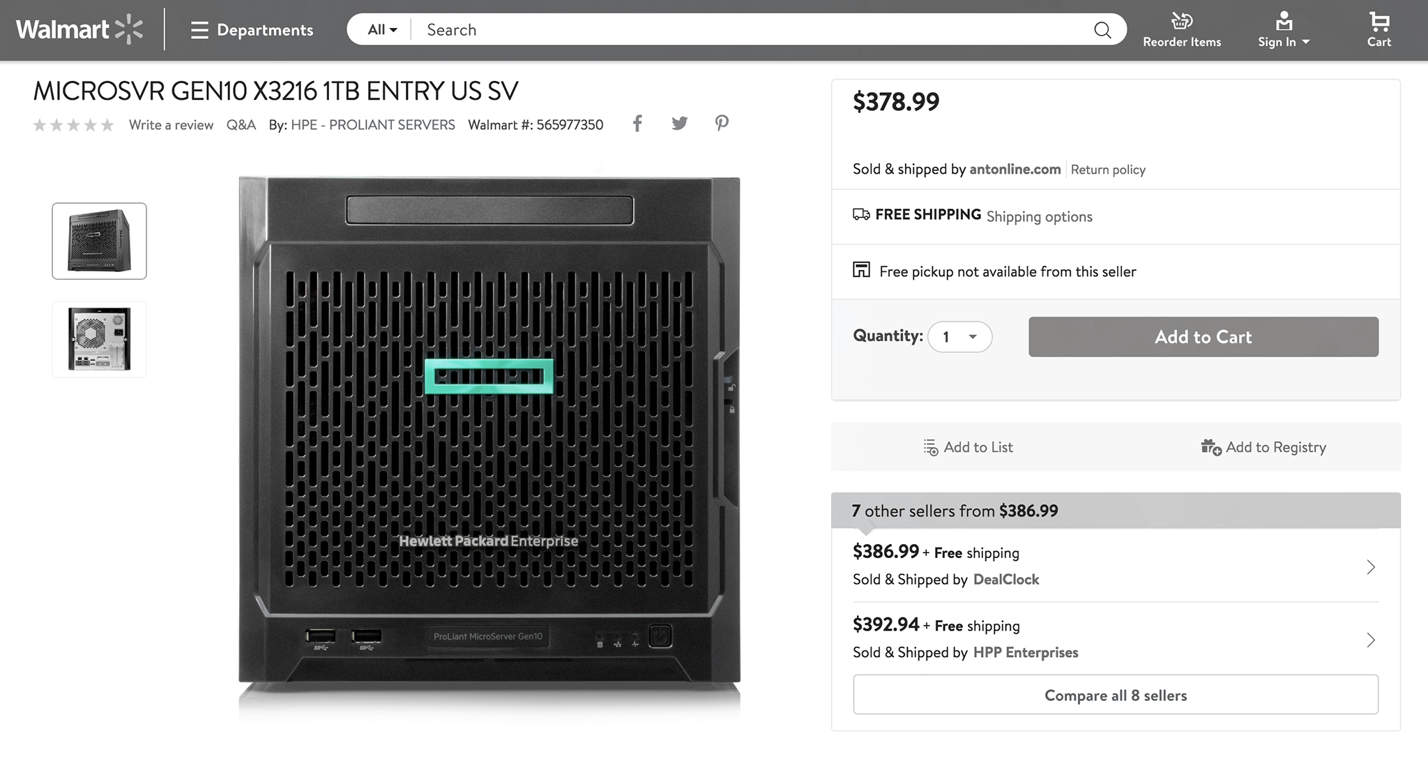 Where to Buy a HPE Gen10 MicroServer with ClearOS